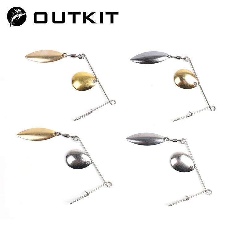 Fishing Lure Buzzbait - OUTKIT 10 Chiếc 1.2G Spinner Mồi