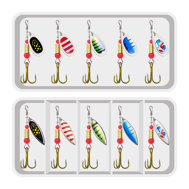 Fishing Lure Spoon - Fishing Lure Spinner Rotation Spoons 10