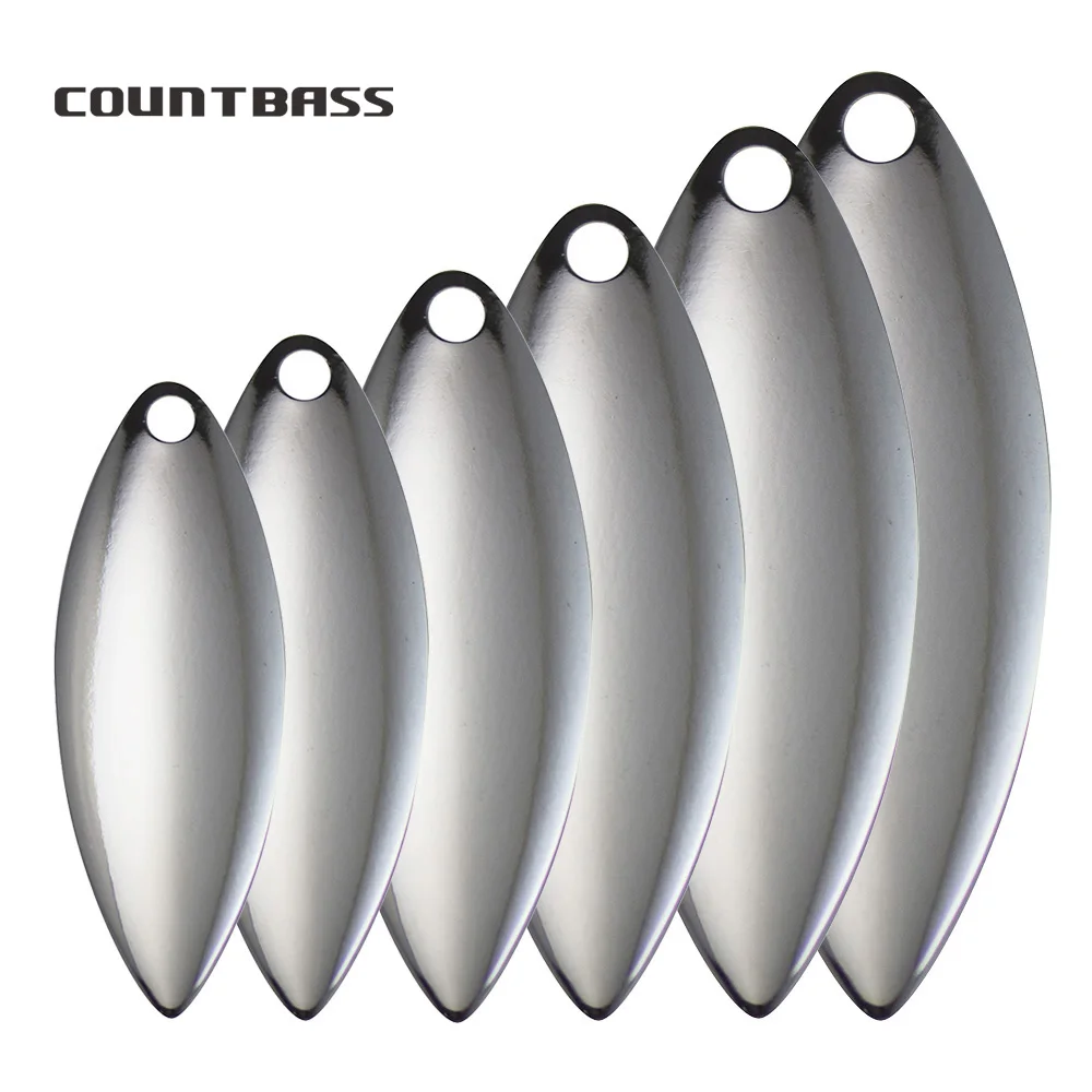 Fishing Lure Blade Bait - 50 Chiếc Kích Thước 1-6 Thép