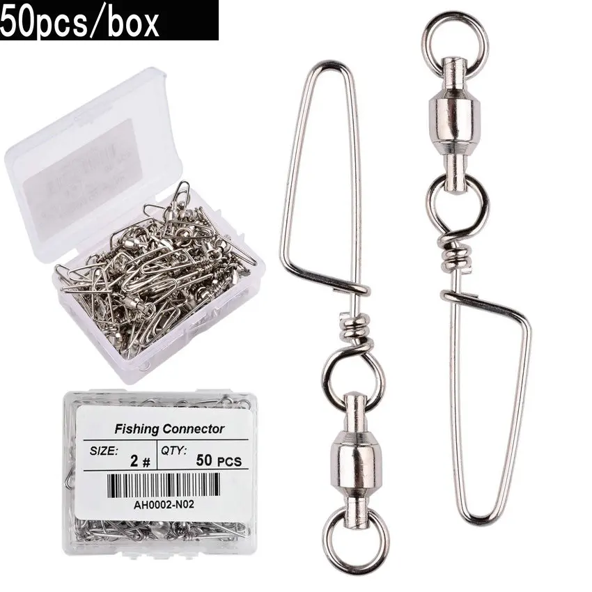 Fishing Lure Box - Bộ 50 Câu Cá Bi Xoay