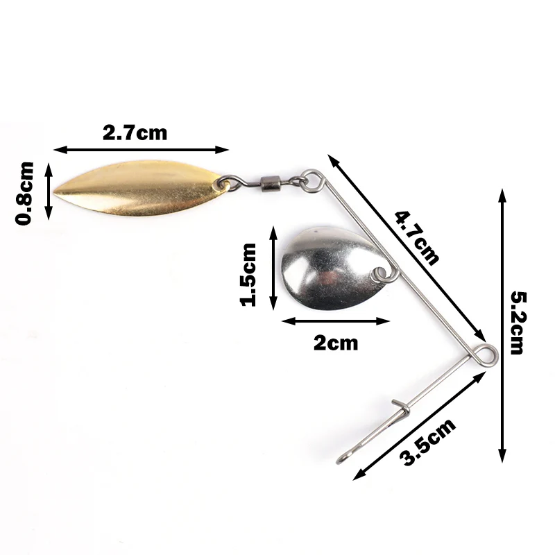 OUTKIT 10 Chiếc 1.2G Spinner M - đánh giá và giá Fishing Lure Buzzbait