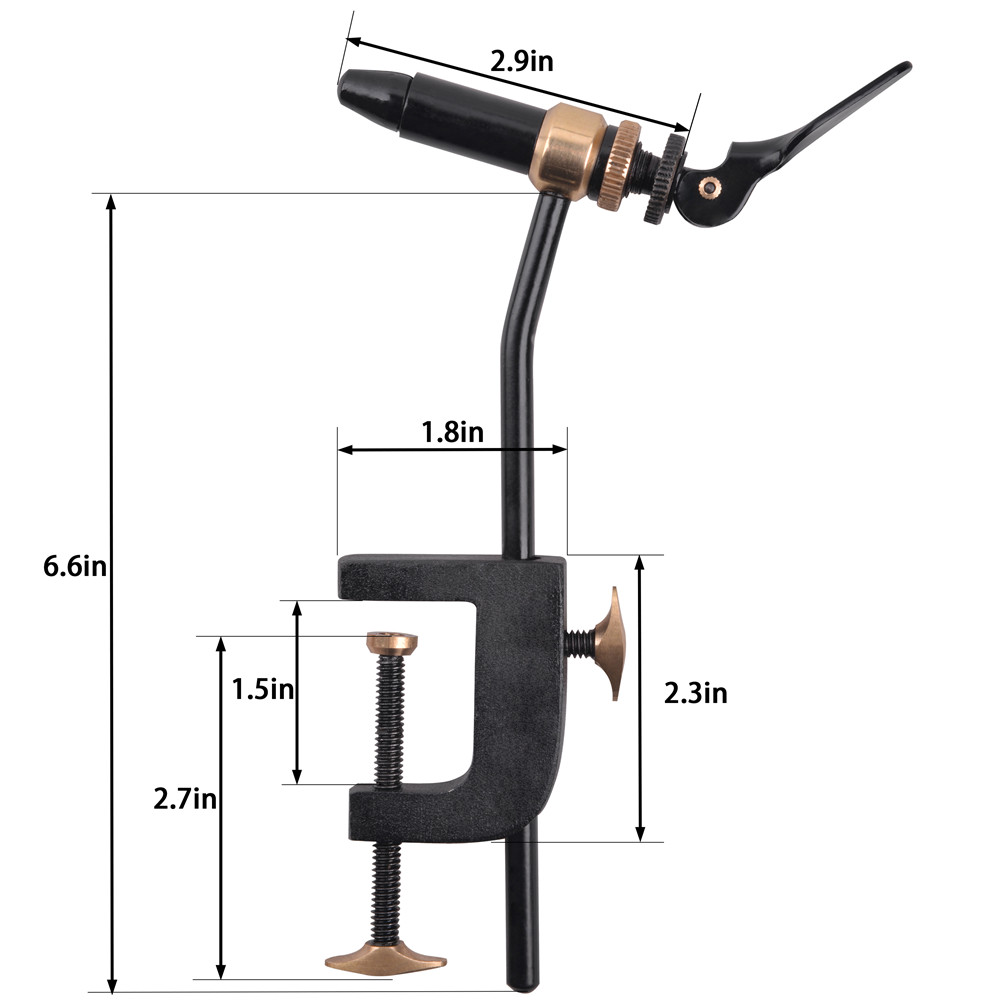 Rotary Fly Tying Vise Tool Saf - đánh giá và giá Fishing Lure Jig