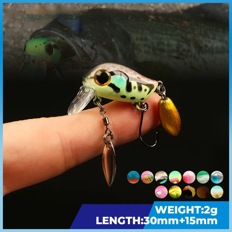 Floating Micro Crankbaits 30mm - đánh giá và giá Fishing Lure Crankbait