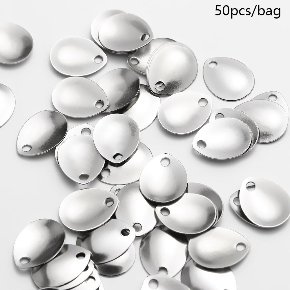 50PCS Silver Smooth Nickel Seq - đánh giá và giá Fishing Lure Spoon