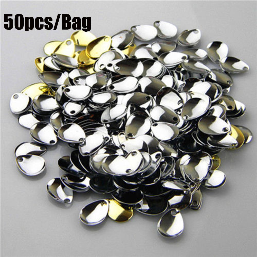50PCS Silver Smooth Nickel Seq - đánh giá và giá Fishing Lure Spoon