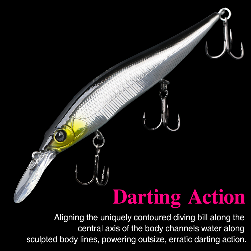 TSURINOYA Suspend Minnow AUROR - đánh giá và giá Fishing Lure Swimbait