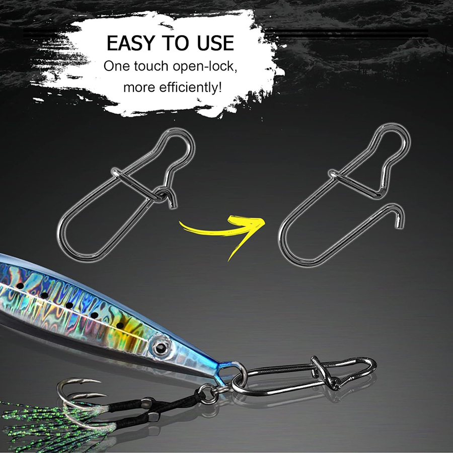 50Pcs Crankbait Snaps Stainles - đánh giá và giá Fishing Lure Crankbait