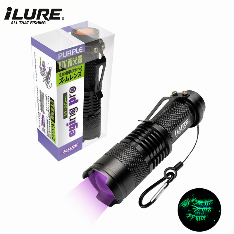 Mini UV Flashlight 395nm Ultra - đánh giá và giá Fishing Lure Jig