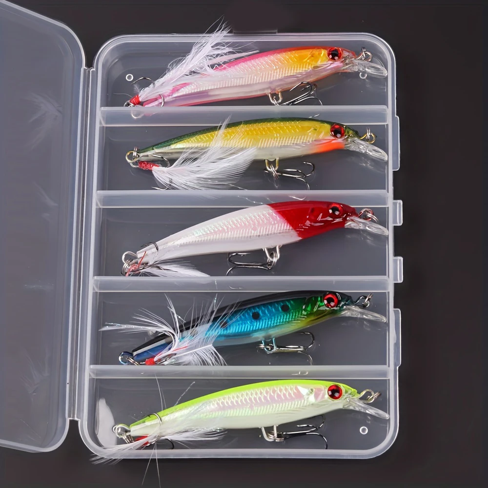 5pcs/box Laser 3D Eyes Bionic  - đánh giá và giá Fishing Lure Box