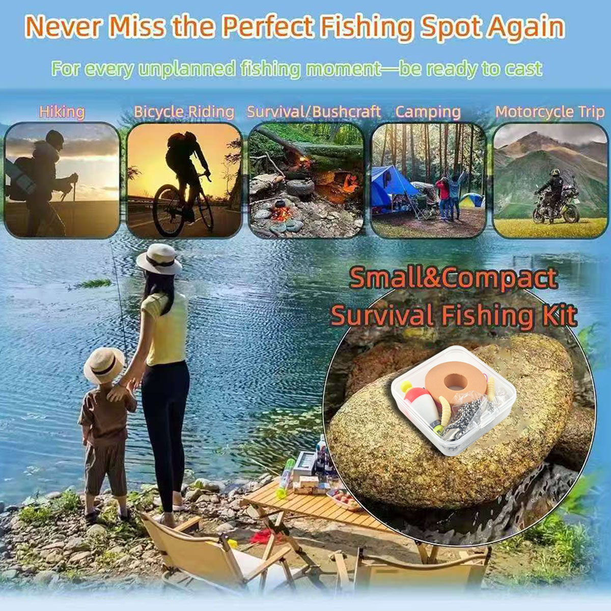 Portable Emergency Fishing Gea - đánh giá và giá Fishing Lure Box