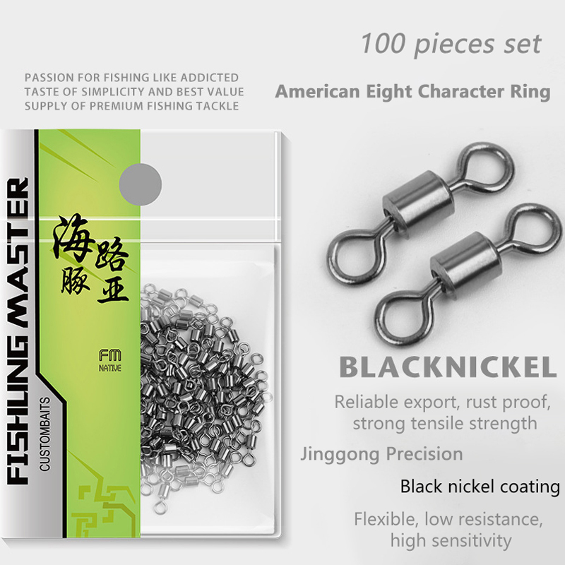 ★▲100Pcs Fishing Swivels Stain - đánh giá và giá Fishing Lure Kit