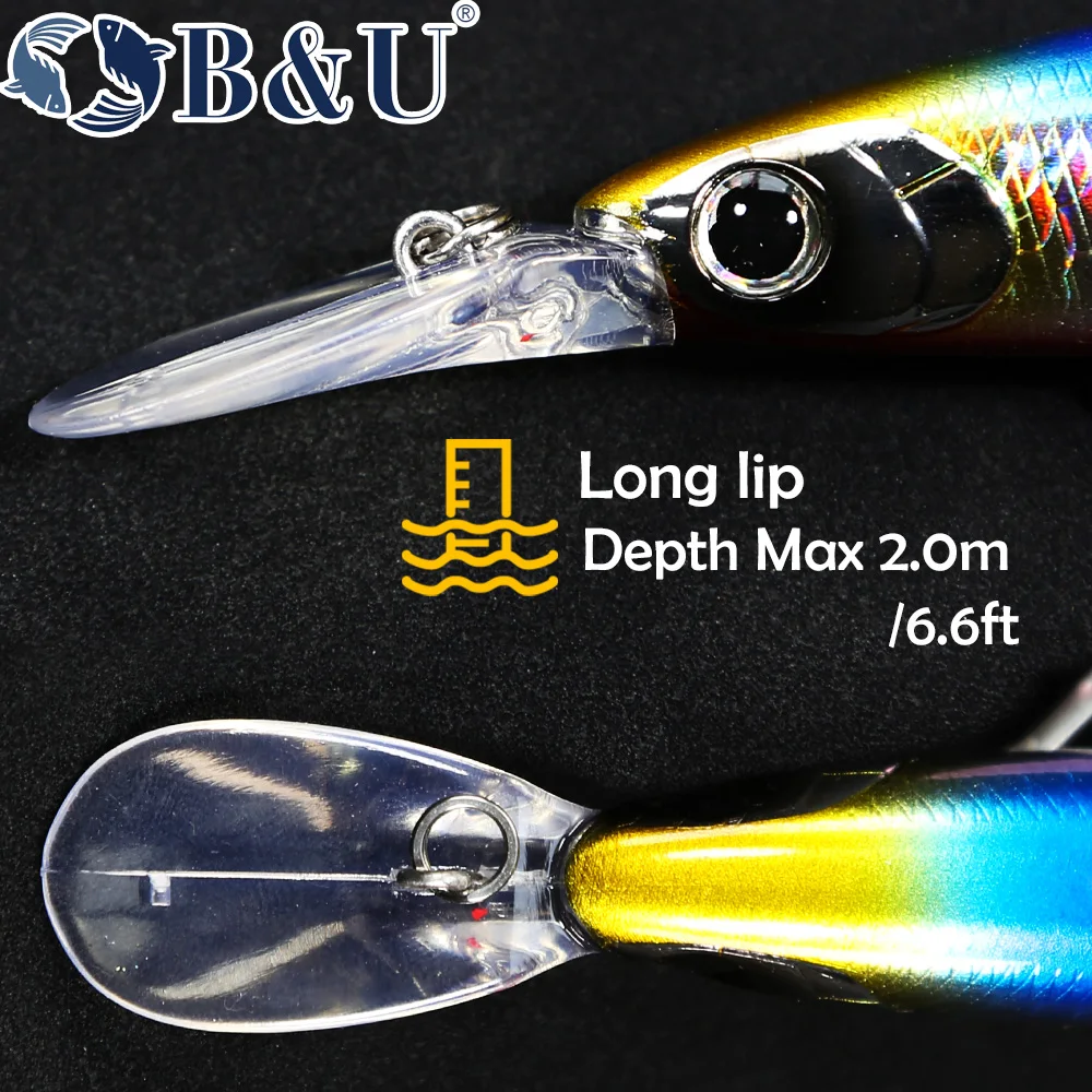 B&U 125mm Sinking Minnow Sea F - đánh giá và giá Fishing Lure Jerkbait