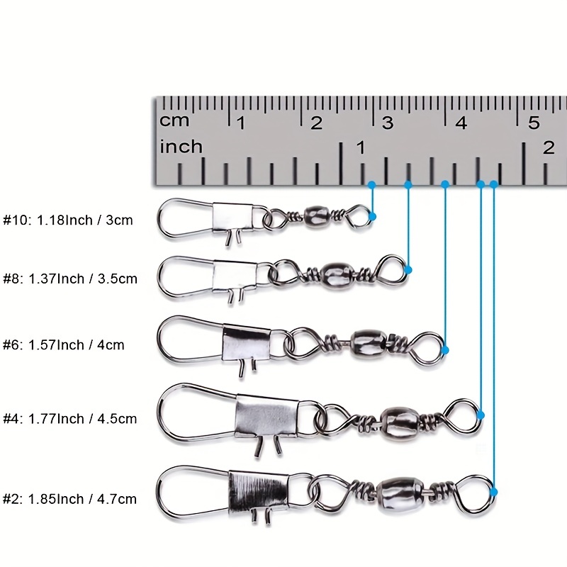 50/200pcs Barrel Snap Swivel F - đánh giá và giá Fishing Lure Accessories